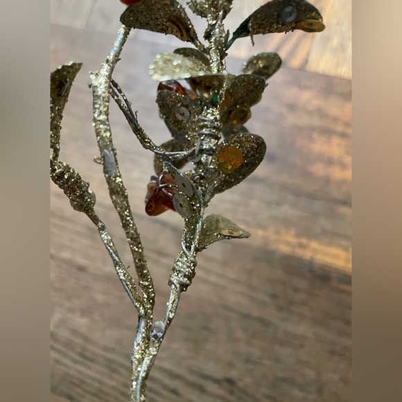 Glittery Decorative Branch Accent with Beads - Picture 10 of 10